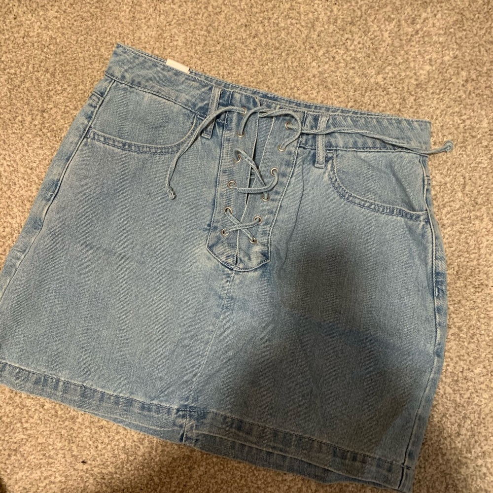 Blue jean skirt